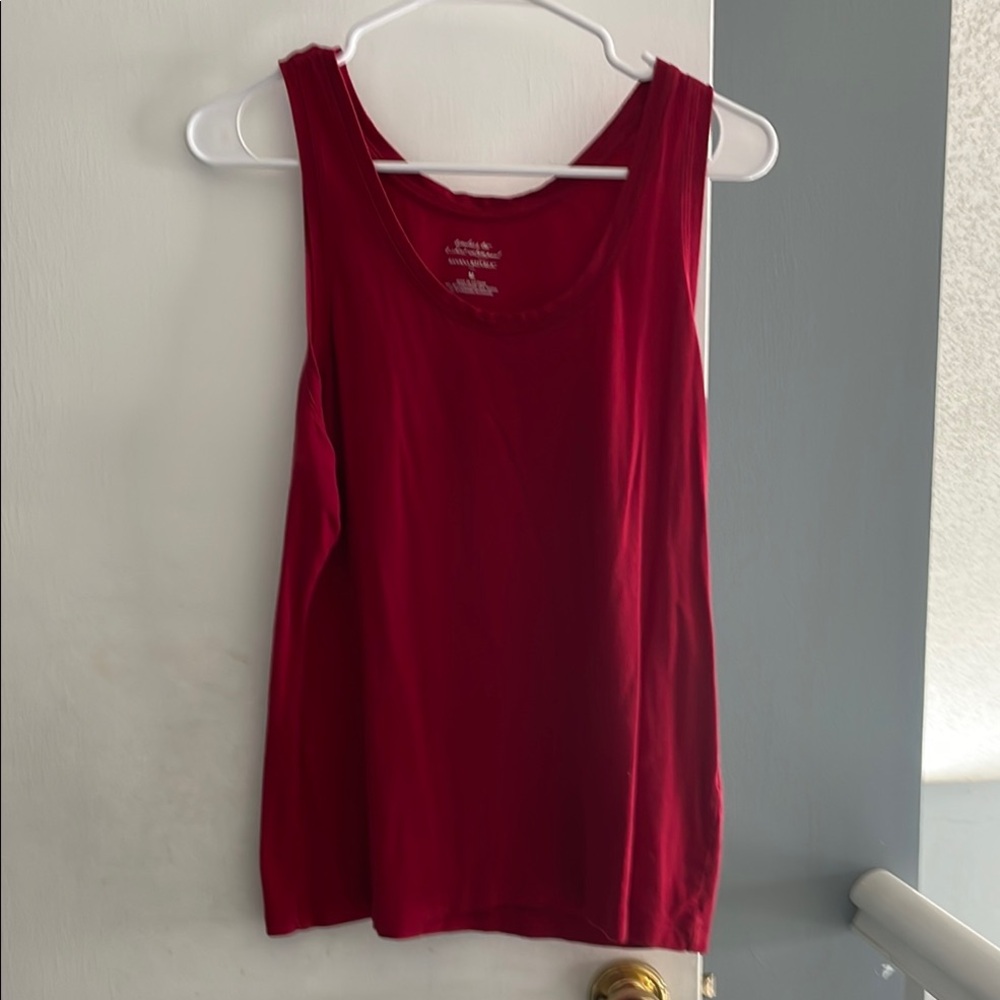 Banana Republic Red Sleeveless Tank Top